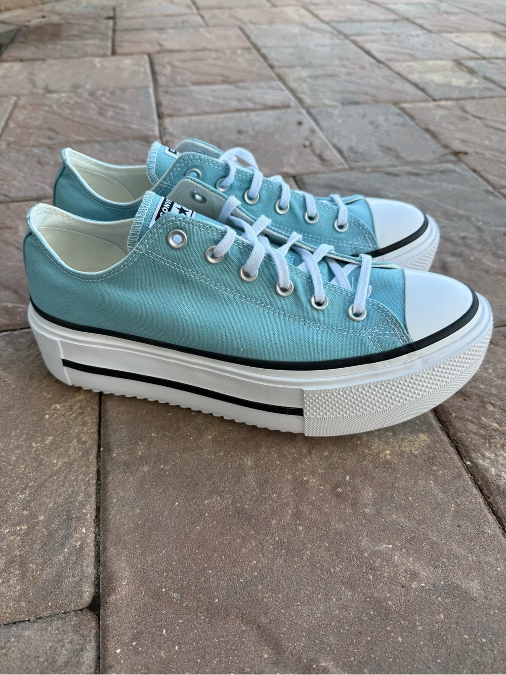 Converse Chuck Taylor Lift Double Stack Low Deja Blue A16516C Men 11 Women 13